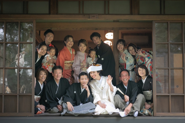 大好きな家族と古民家で祝言