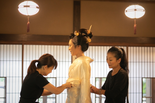 大好きな家族と古民家で祝言