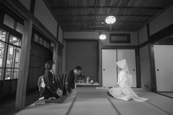 大好きな家族と古民家で祝言