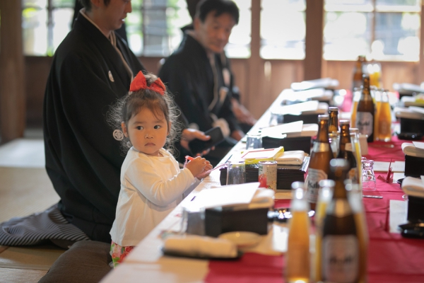 大好きな家族と古民家で祝言