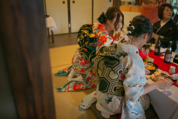 大好きな家族と古民家で祝言