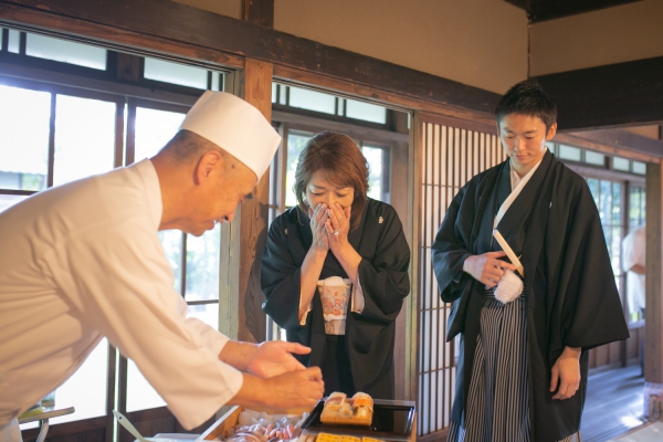 大好きな家族と古民家で祝言