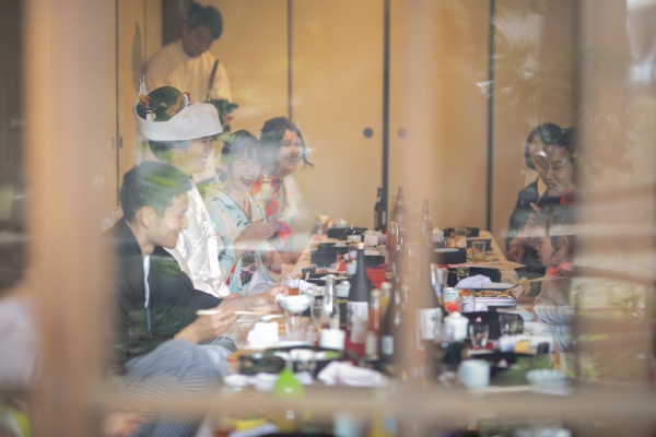 大好きな家族と古民家で祝言