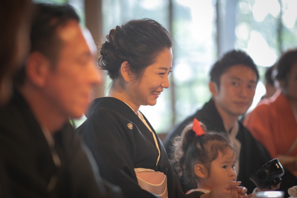 大好きな家族と古民家で祝言