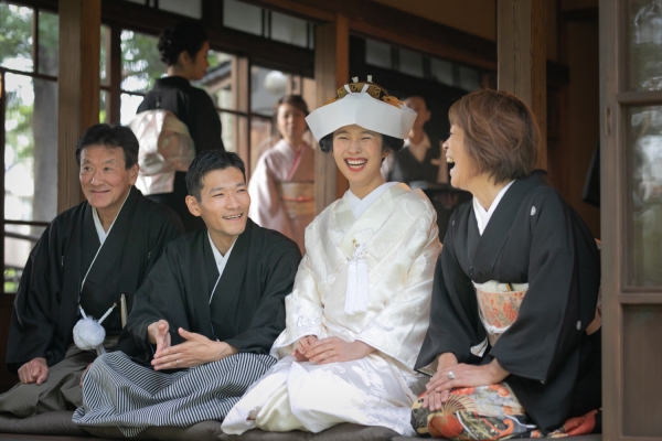 大好きな家族と古民家で祝言