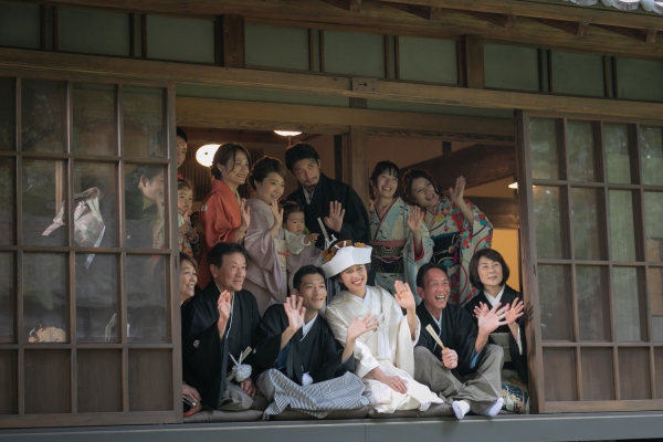 大好きな家族と古民家で祝言