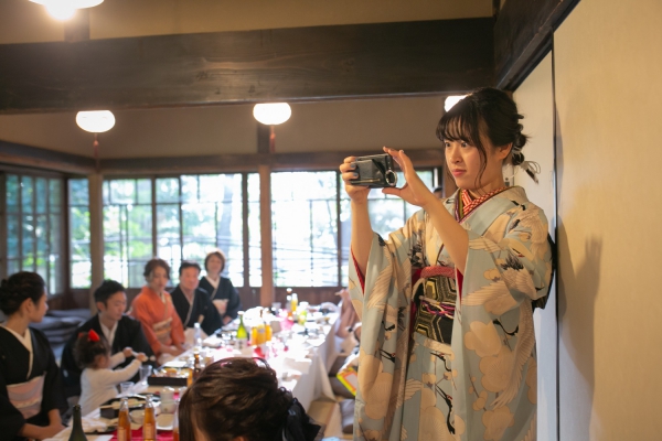 大好きな家族と古民家で祝言