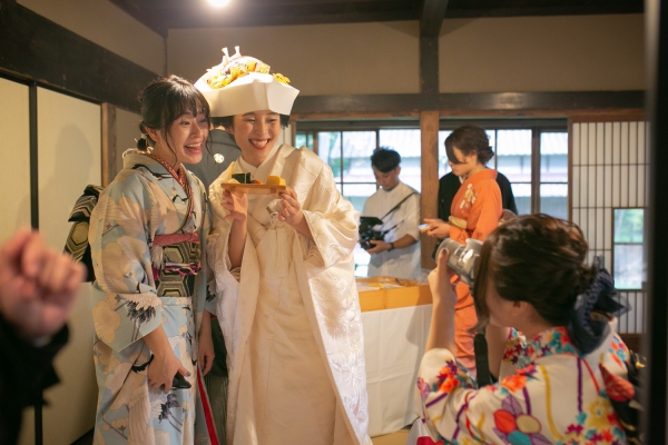 大好きな家族と古民家で祝言