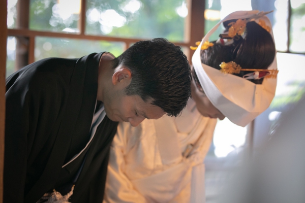 大好きな家族と古民家で祝言