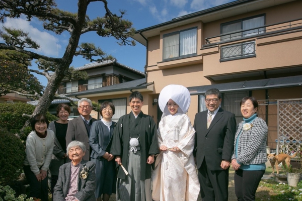 実家で祝言
